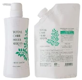 Total Care Herb Series Herb Savon Body Soap Refill With Pump Container 500ml