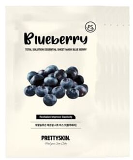 Total Solution Essential Sheet Mask Bundle Set - 21 Types Blueberry