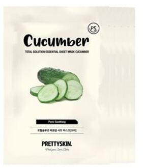 Total Solution Essential Sheet Mask Bundle Set - 21 Types Cucumber