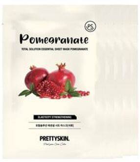 Total Solution Essential Sheet Mask Bundle Set - 21 Types Pomegranate