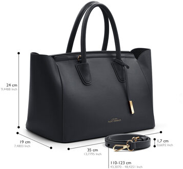 Tote bag Levallois Zwart