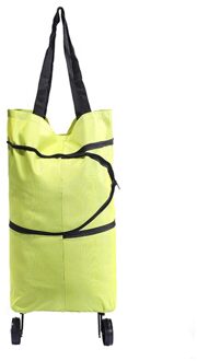 Tote Bag Pull Winkelwagen Trolley Tas Met Wielen Opvouwbare Boodschappentassen Voor Boutique Herbruikbare Boodschappentassen Voedsel Organizer Groenten