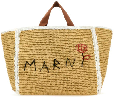 Tote Bags Marni , Beige , Dames - ONE Size