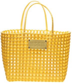 Tote Bags Msgm , Yellow , Dames - ONE Size
