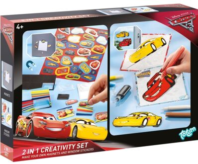 Totum Creatief set Totum sticker en window paint Cars 3