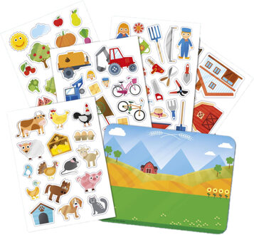 Totum Raamstickers - auto raam - 90x - boederij - herbruikbaar Multi