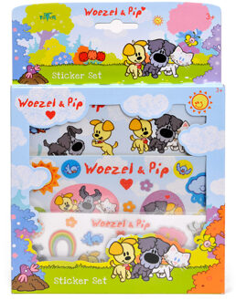 Totum Woezel & Pip Stickerset Multikleur