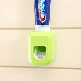 Touch Automatische Auto Squeezer Tandpasta Dispenser Hands Free Squeeze Out Automatische Tandpasta Knijpen Badkamer Schoonmaken groen