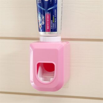 Touch Automatische Auto Squeezer Tandpasta Dispenser Hands Free Squeeze Out Automatische Tandpasta Knijpen Badkamer Schoonmaken Roze