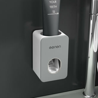 Touch Automatische Auto Squeezer Tandpasta Dispenser Hands Free Squeeze Out We licht grijs