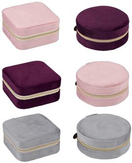 Touch Of Beauty Reisjuwelendoosje 10x10x5cm roze