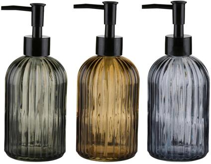 Touch Of Beauty Zeeppomp glas gestreept Ø7,5xh19cm verschillende