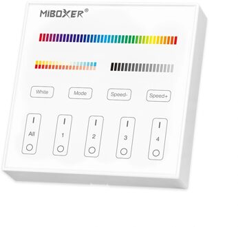 Touch panel 4-zone RGBWW wandpaneel op batterij