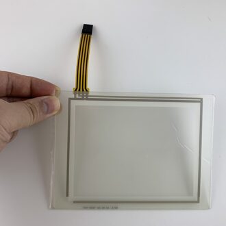 Touch screen glas voor 80F3-A110-56050 0603040659 TR4-056F-03DG HMI Panel Reparatie,