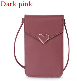 Touch Screen Mobiele Telefoon Purse Smartphone Portemonnee Lederen Schouderband Handtas Vrouwen Tas Voor Iphone X Samsung S10 Huawei P20 kleur 2