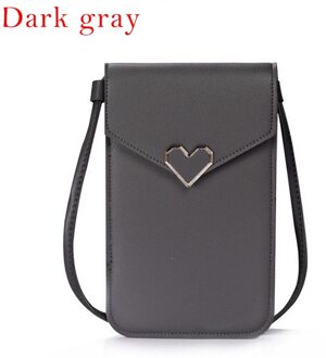 Touch Screen Mobiele Telefoon Purse Smartphone Portemonnee Lederen Schouderband Handtas Vrouwen Tas Voor Iphone X Samsung S10 Huawei P20 kleur 4