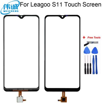 Touch Screen Telefoon Voor Glas Voor Leagoo S11 Sensor Touch Screen Digitizer Panel Touchscreen Lens Sensor Gereedschap zwart met Tools
