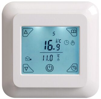 Touch Screen Thermostaat Elektrische Thermostaat Kamerthermostaat Vloerverwarming Programmeerbare Thermostaat 16A V8.716
