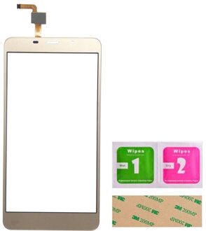 Touch Screen Voor Leagoo M8 / M8 Pro Digitizer Panel Sensor 3M Lijm Doekjes Touch goud nee Tools