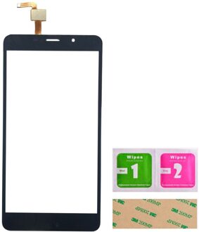Touch Screen Voor Leagoo M8 / M8 Pro Digitizer Panel Sensor 3M Lijm Doekjes Touch zwart nee Tools