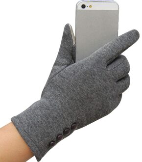 Touch Screen Winddicht Outdoor Sport Handschoenen Voor Vrouwen Warm Guantes Tacticos Luva Thicken Winter Windstopper Vrouwen Handschoenen grijs