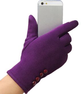 Touch Screen Winddicht Outdoor Sport Handschoenen Voor Vrouwen Warm Guantes Tacticos Luva Thicken Winter Windstopper Vrouwen Handschoenen paars