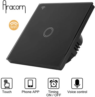 Touch switch remote switch wifi switch wifi remote switch tempered glass switch app control switch