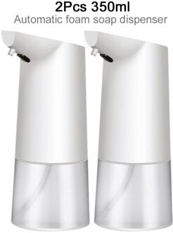 Touchless Automatische Zeepdispenser Smart Sensor Hand Schuim Zeepdispenser Zeepdispenser Voor Badkamer Keuken Wc 2stk 350ml