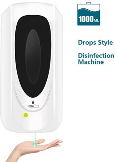Touchless Handdesinfecterend Zeep Desinfectie Machine Automatische Zeepdispenser Sensor Mist Spray Hand Desinfectie Voor Badkamer Drops stijl