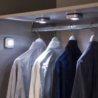 Touchlight - LED meubel opbouwlamp in set van 3 zilver, helder