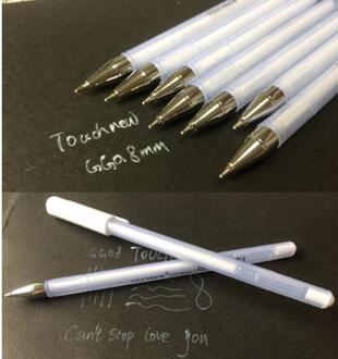 TouchNew 0.8mm Fijne Punt Markers Graffiti Pen Op Zwart Papier Wit Inkt Manga Markers voor tekening Als Goede Markeerstiften 1 stk