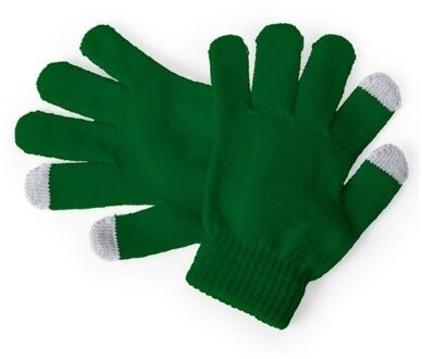 Touchscreen smartphone handschoenen voor kinderen - groen - Acryl - one size