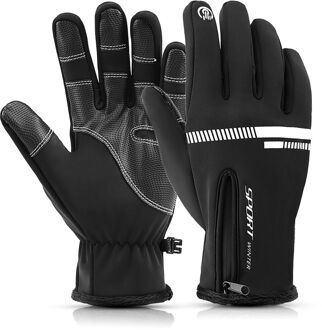 Touchscreen Sport Handschoenen - Zwart - Maat L