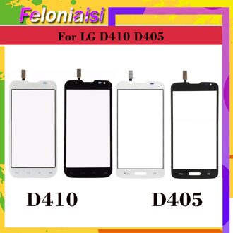 Touchscreen Voor LG L90 Dual D410 Enkele D405 D405N Touch Screen Touch Panel Sensor Digitizer Voor Glas Outer Lens D405 zwart