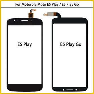 Touchscreen Voor Motorola Moto E5 Spelen XT1920 XT1921 / E5 Spelen Go Touch Screen Panel Digitizer Sensor Voor Glas zwart E5 Play Go zwart