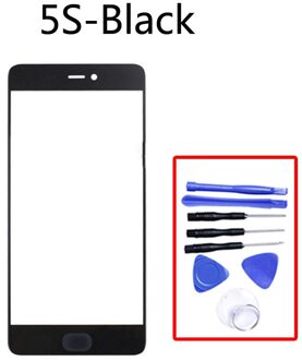 Touchscreen Voor xiaomi mi 5s mi 5s touch screen Voorpaneel Glas Lens Lcd Outer GLAS Voor Mi 5s Plus mi 5s plus Geen LCD 5S-zwart-met tool