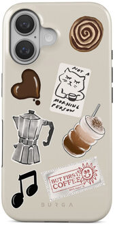 Tough Backcover MagSafe voor de Apple iPhone 16 - Oat Milk Please Meerkleurig