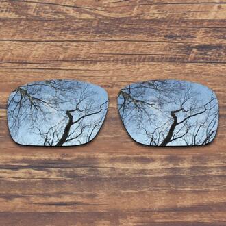 Toughasnails Gepolariseerde Vervanging Lenzen Voor Oakley Urgentie OO9158 Zonnebril-Meerdere Opties Metallic zilver