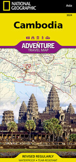 Touristische Karte Cambodia 1:525000