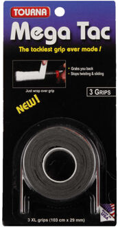 Tourna Mega Tac Overgrip 3 St. Zwart