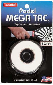 Tourna Padel Mega Tac Verpakking 3 Stuks-Wit - nosize