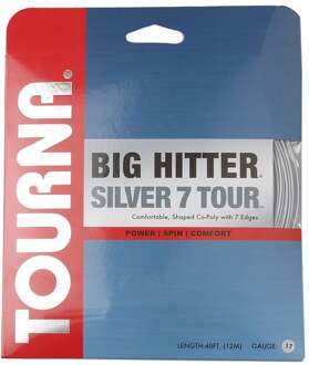 Tourna Silver7 Tour Set Snaren 12m-Zilver - 1.30