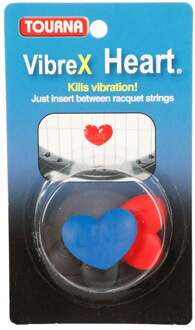 Tourna Vibrex Heart Demper Verpakking 3 Stuks-Rood,Zwart - nosize