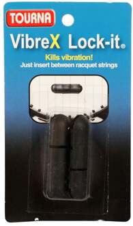 Tourna Vibrex Lock Demper Verpakking 2 Stuks-Zwart - nosize