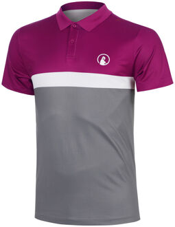 Tournamentlock T-shirt Heren-berry, wit - XS,S,M,L,XL,XXL