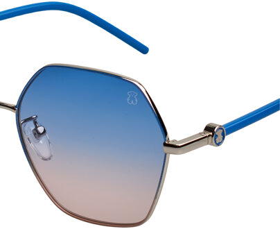 Tous Hexagonale Zonnebril STO456 Dames Blauw - One Size