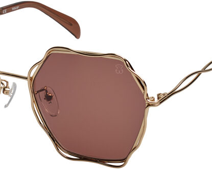 Tous STO445 Geometrische zonnebril voor dames Goud - One Size