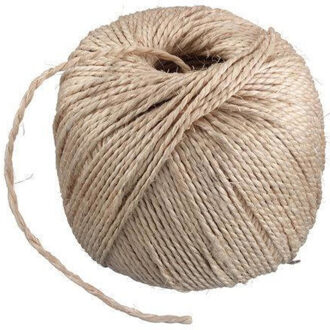 Touw - 150 meter - op rol - 3 mm - sisalvezels - 500 grams - naturel - sisal touw Creme