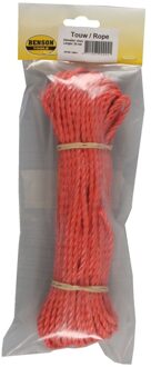 Touw - oranje - 25 meter x 4mm streng touw - hobbytouw