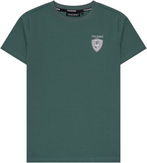 TOUZANI zomer t-shirt jongens - groen - Kinginrin - Maat 122/128